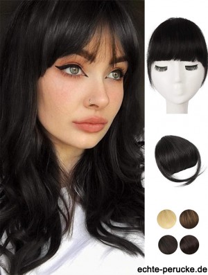 Menschliches Haar 100% Echtes Haar Fringe Extensions Clip in Französisch Bangs Fringe mit Tempel Clip auf Fringe Bangs