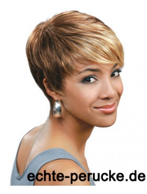 Blonde Boycuts Cropped Straight Capless Großhandel African Women Perücke