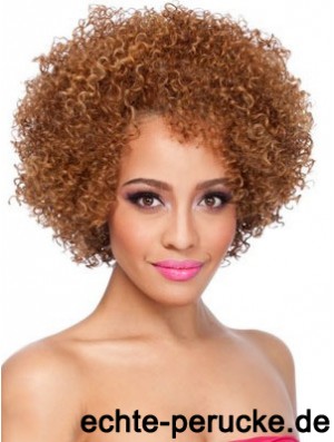 Afroamerikaner Afro Perücken Kinn Länge Kinky Style Layered Cut