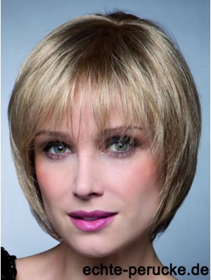 Kurze Bobs Straight Blonde Top Synthetische Perücken