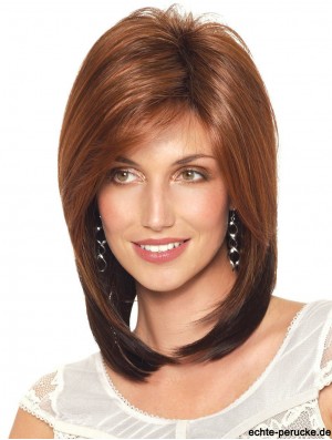 Schulterlange Bobs Straight Auburn Discount Synthetic Perücken