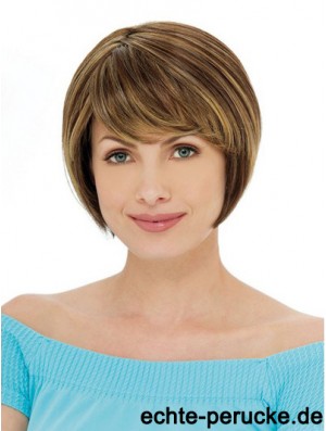 Capless Short Straight Auburn Ideale Bob Perücken